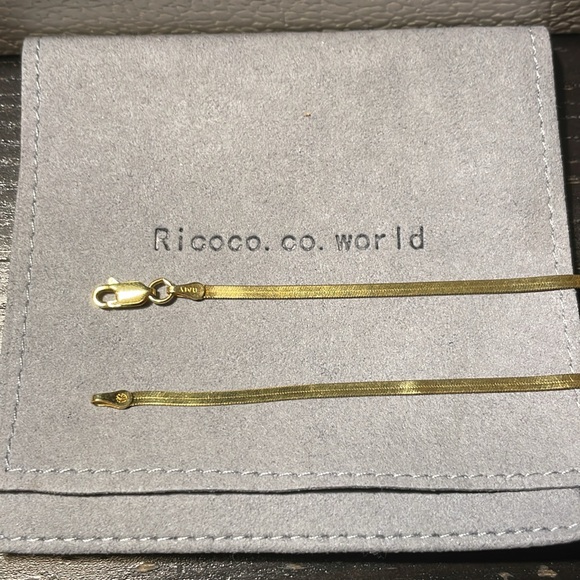 Italian silver herringbone chain for men and women - Picture 4 of 4